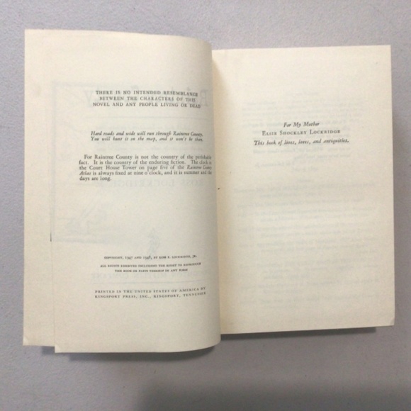 Raintree County by Ross Lockridge Jr. Vintage Hardcover Book - Picture 3 of 5